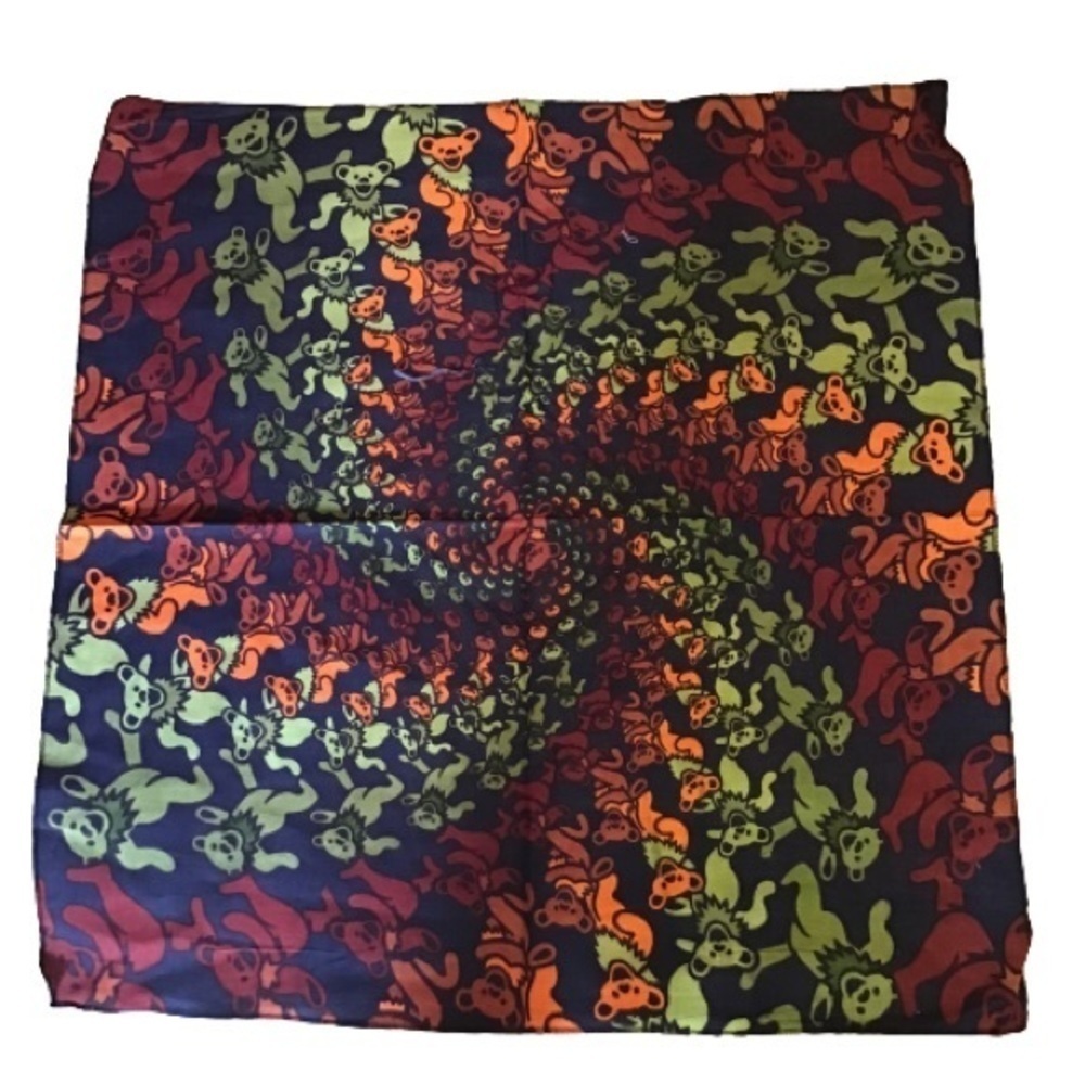 NWT Grateful Dead Earthy Dancing Bears Bandana